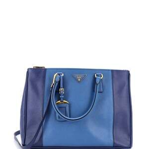 Prada Bicolor Double Zip Lux Tote #239645P11B